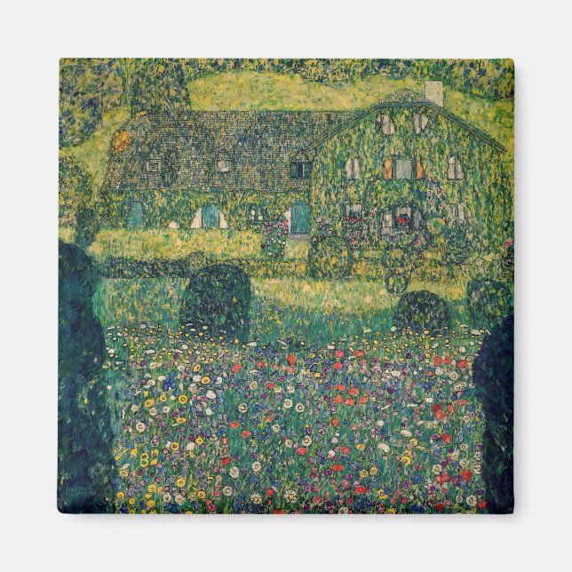 Íman Gustav Klimt - Casa do País pelo Attersee (Frente)
