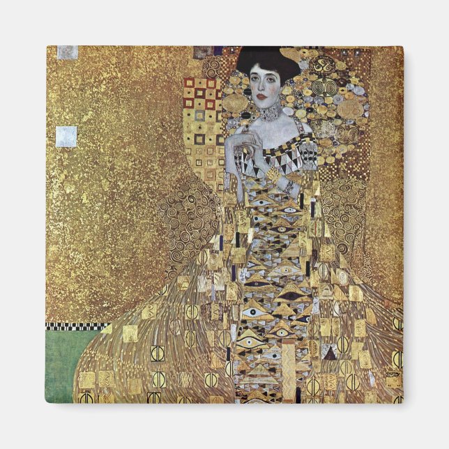 Íman Gustav Klimt é a dama do Dourado, Adele Bloch-Baue (Frente)