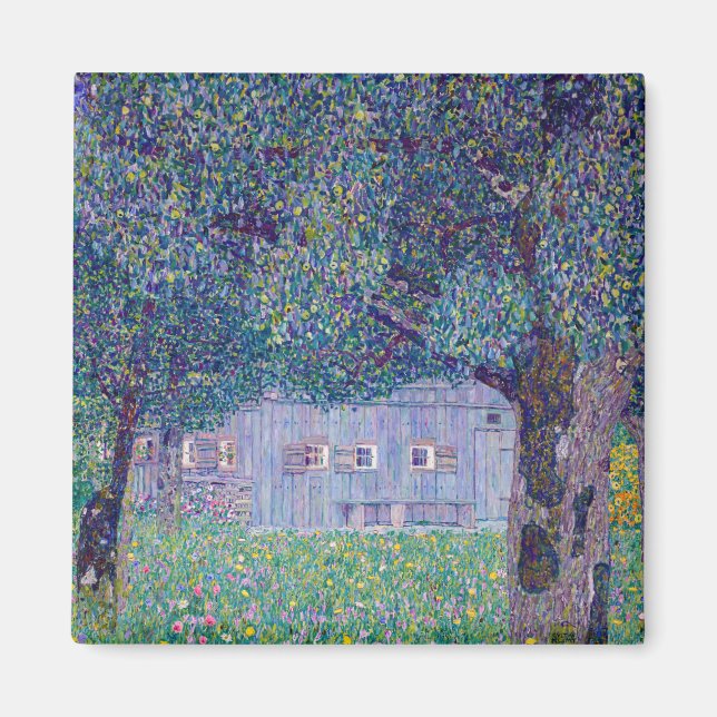 Íman Gustav Klimt - Farmhouse no Alto da Áustria (Frente)