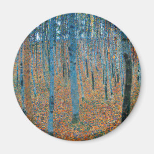 Íman Gustav Klimt Floresta de Faia Arte Fino Vintage