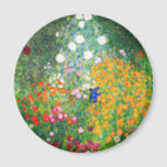 Íman Gustav Klimt Flower Garden Magnet<br><div class="desc">Imagem do Jardim Flor Gustav Klimt. Pintura a óleo na canvas desde 1907. Concluído durante a fase de ouro, o Jardim Flor é uma das pinturas paisagísticas mais famosas do Klimt. As cores do verão surgiram neste trabalho com uma bela mistura de flores laranja, vermelha, roxa, azul, rosa e branca....</div>