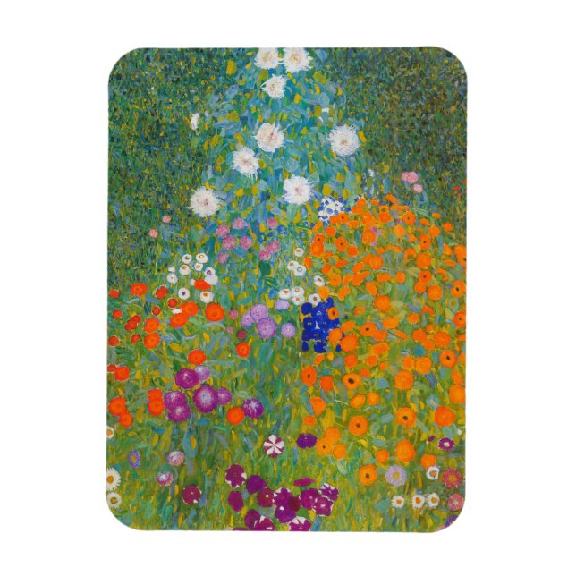 Íman Gustav Klimt - Jardim de Flores (Vertical)