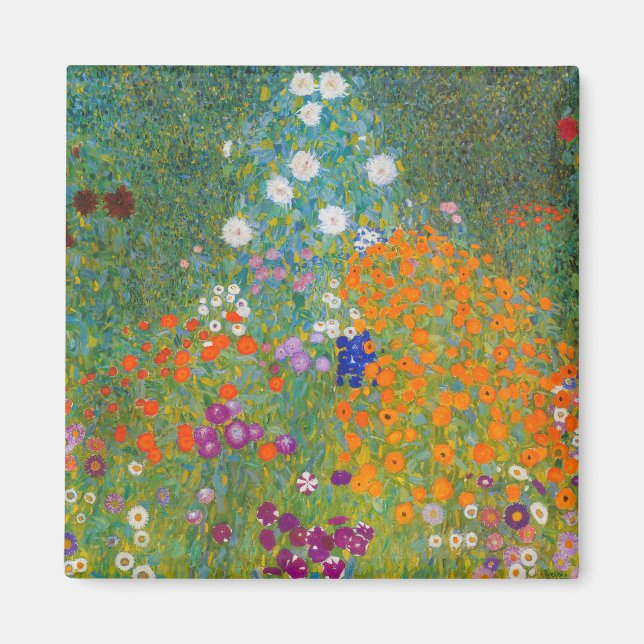 Íman Gustav Klimt - Jardim Flor (Frente)