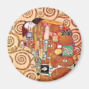 Íman Gustav Klimt - O Abraço - Pintura de Arte Fina