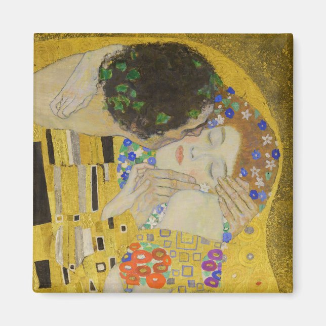 Íman Gustav Klimt - O Beijo (Frente)