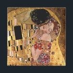 Íman Gustav Klimt: O Beijo (Detalhe)<br><div class="desc">Um magnata clássico com um casal romântico compartilhando um beijo,  pintado pelo pintor simbolista austríaco Gustav Klimt. com.</div>