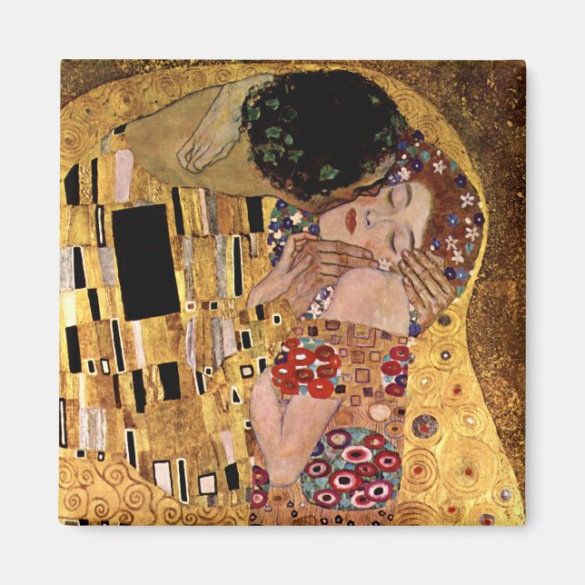 Íman Gustav Klimt: O Beijo (Detalhe) (Frente)