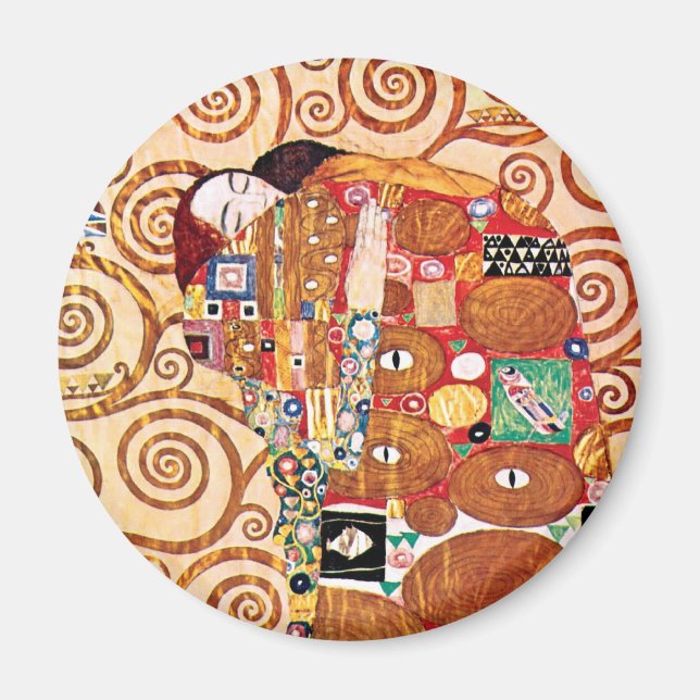 Íman Gustav Klimt - O Embrião - Pintura De Arte Bela (Frente)