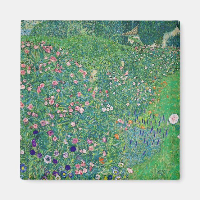 Íman Gustav Klimt - Paisagem do Jardim Italiano (Frente)