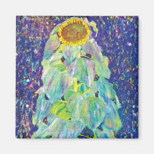 Íman Gustav Klimt - Pintura de Arte Fina do Girassol