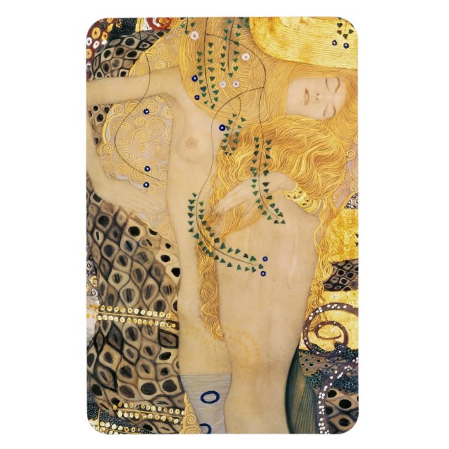 Íman Gustav Klimt - Serpentes de Água I (Vertical)