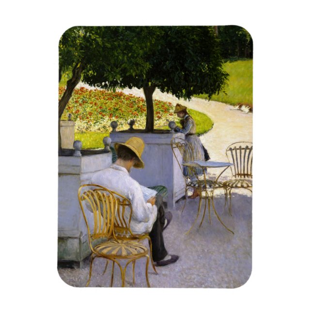 Íman Gustave Caillebotte - As Árvores Laranja (Vertical)