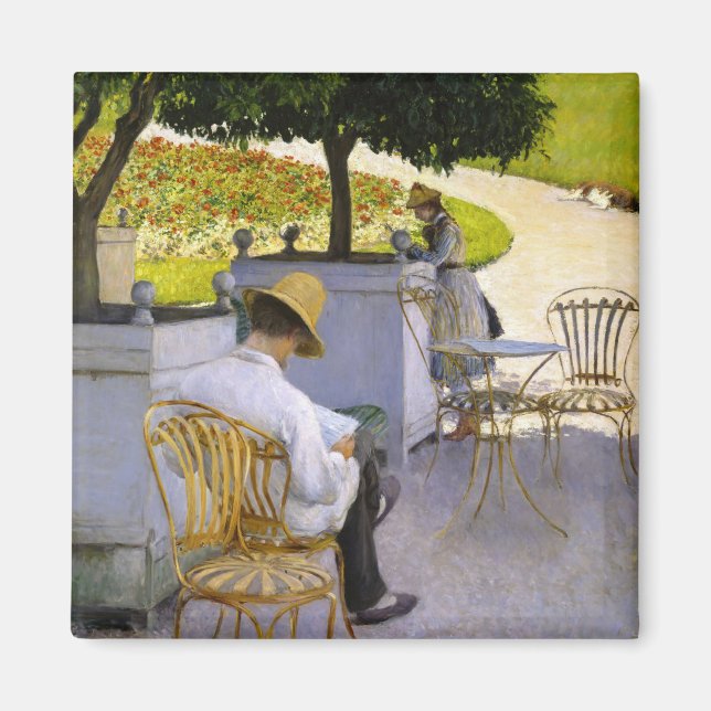 Íman Gustave Caillebotte - As Árvores Laranja (Frente)