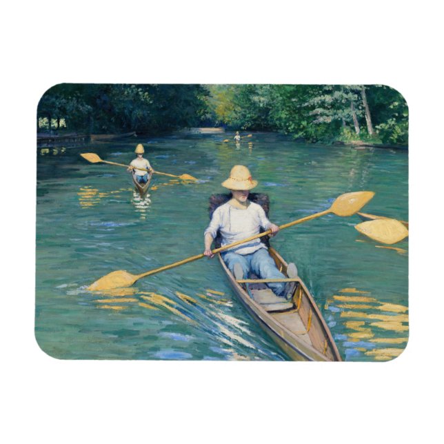 Íman Gustave Caillebotte - Barcos no Yerres (Horizontal)