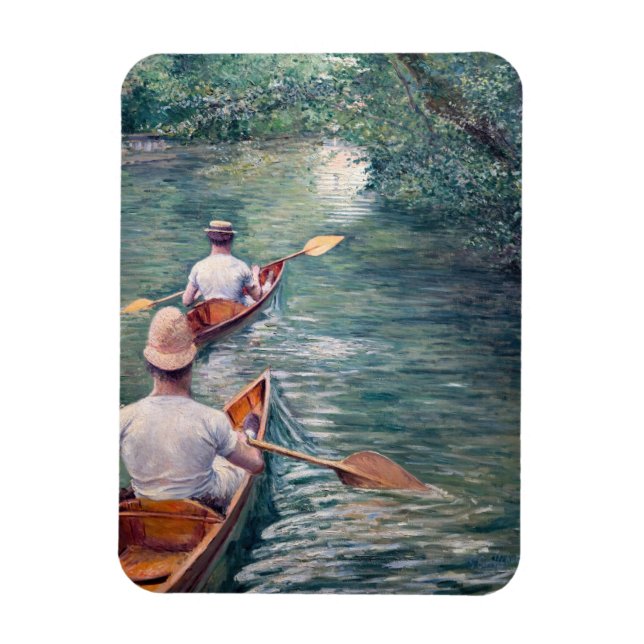Íman Gustave Caillebotte - Canoas no Yerres (Vertical)