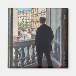 Íman Gustave Caillebotte - Homem na Janela
