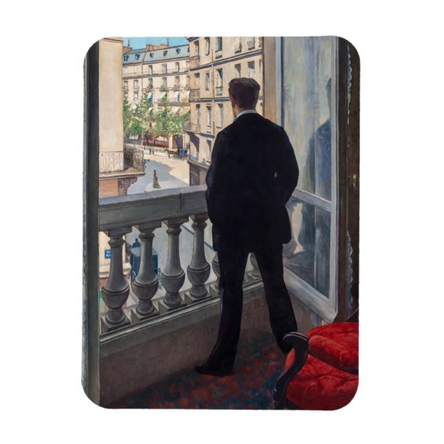 Íman Gustave Caillebotte - Homem na Janela (Vertical)