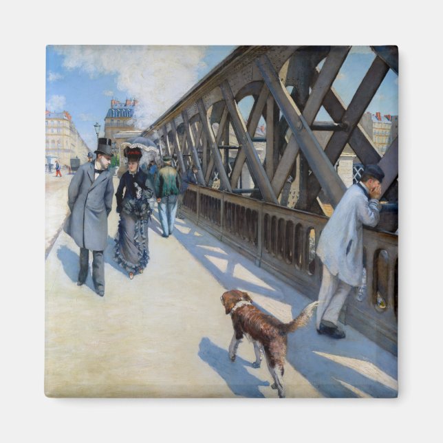 Íman Gustave Caillebotte - Le Pont de l'Europe (Frente)