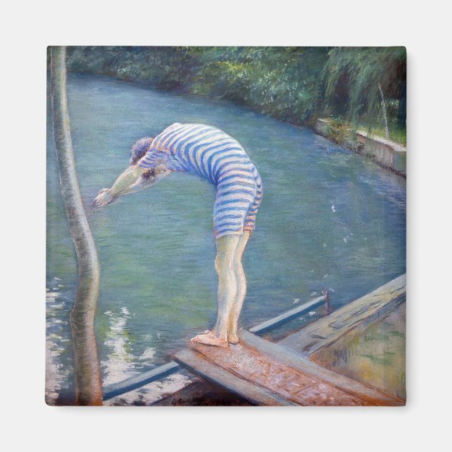 Íman Gustave Caillebotte - O Banhista / O Mergulhador (Frente)
