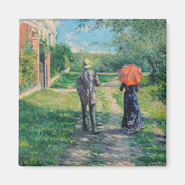Íman Gustave Caillebotte - O Caminho Subindo (Frente)