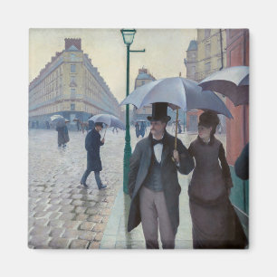 Íman Gustave Caillebotte - Rua de Paris; Dia Chuvoso