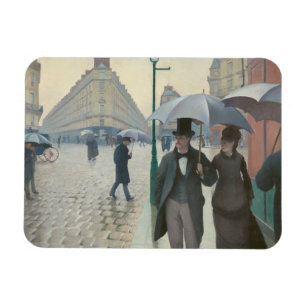 Íman Gustave Caillebotte - rua de Paris; Dia chuvoso