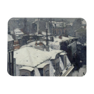 Íman Gustave Caillebotte - telhados na neve