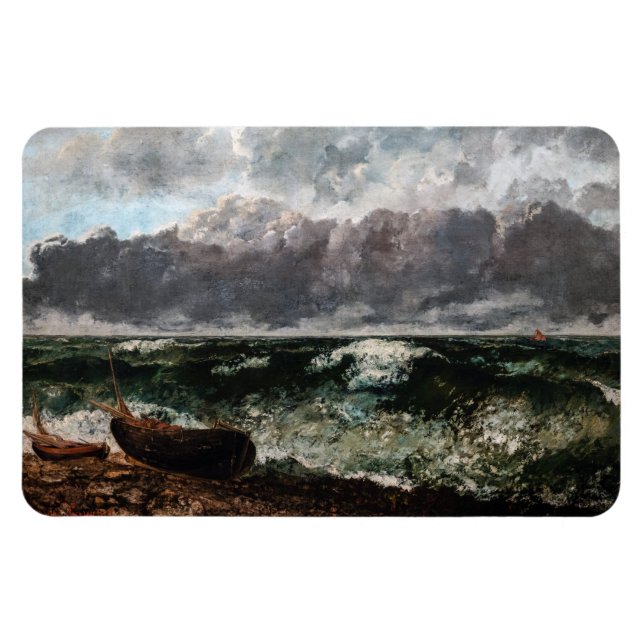 Íman Gustave Courbet - O Mar Tempestade / A Onda (Horizontal)