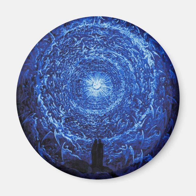 Íman Gustave Dore O Magneto Rosa Branco (azul) (Frente)