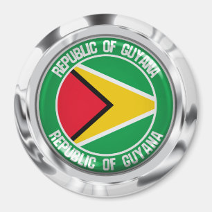 Íman Guyana Round Emblem