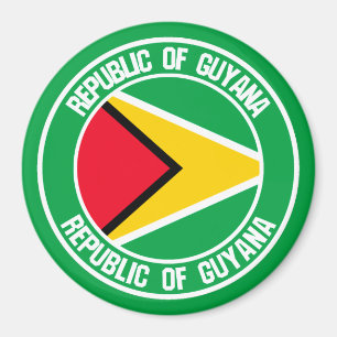 Íman Guyana Round Emblem