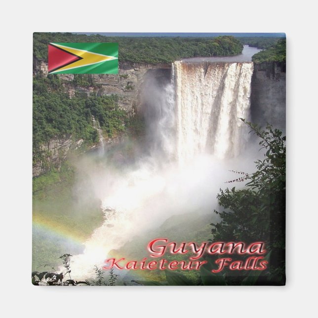 Íman GY007 GUYANA, Kaieteur Falls, América, Fridge (Frente)