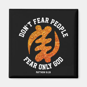 Íman GYE NYAME Adinkra Christian Glitter