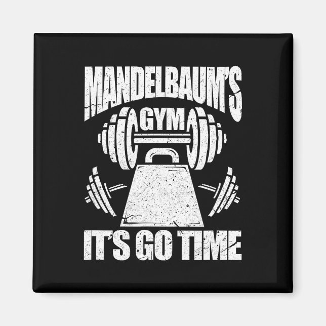 Íman Gym Funny Bodybuilding Gym Workout Gi de Mandelbau (Frente)