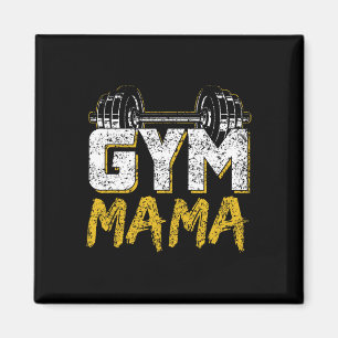 Íman Gym Mama Treinando Workout Malhação Pesando Mo