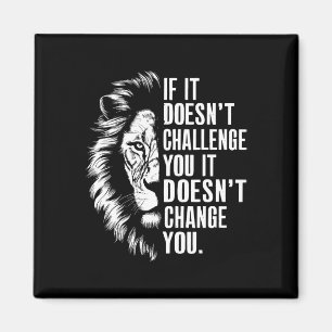 Íman Gym Motivational cita se não o desafiar