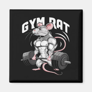 Íman Gym Rat Funny Bodybuilding Workout Malhação Gym We