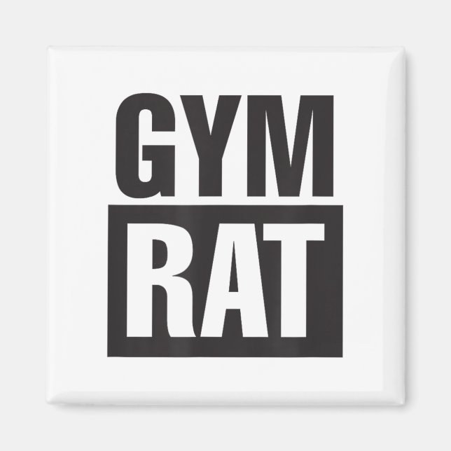 Íman Gym Rat - Workout - Hustle - Fitness - Motivation  (Frente)