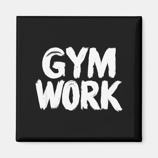 Íman Gym Work Bodybuilding Fitness Workout  (Frente)
