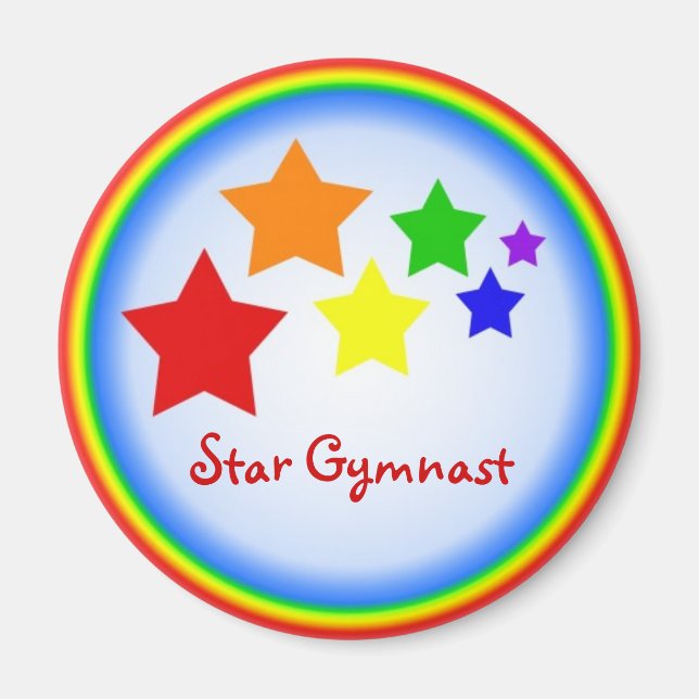 Íman Gymnast de estrelas (Frente)