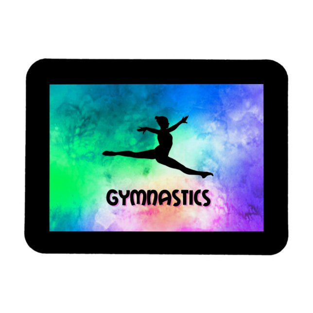 Íman Gymnastics Switch Leap Watercolor (Horizontal)