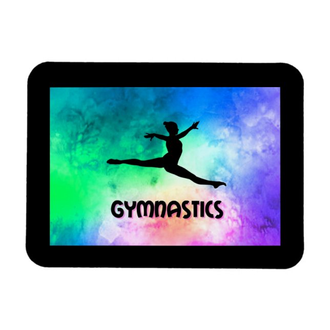 Íman Gymnastics Switch Leap Watercolor (Horizontal)