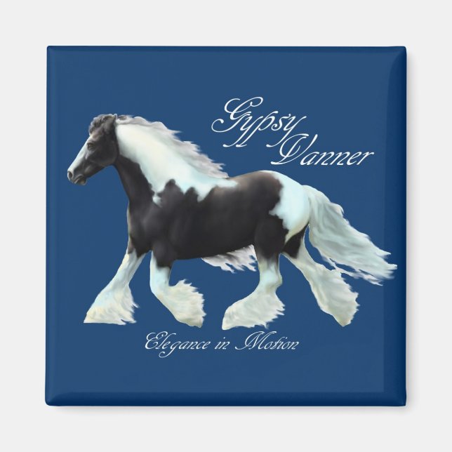 Íman Gypsy Vanner, Elegância em movimento (Frente)