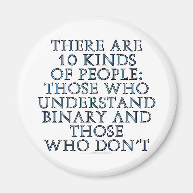 Íman Há 10 tipos de pessoas... (Frente)