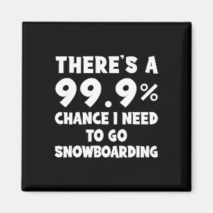 Íman Há 99,9% de chance de eu ir fazer snowboard