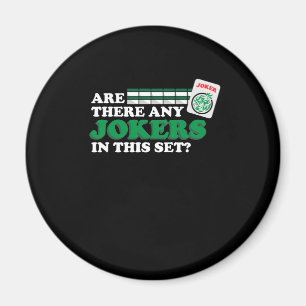 Íman Há Algum Joker Nos Jogos Do Jogador Set Mahjong?