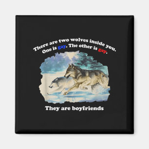 Íman Há dois lobos dentro um é gay o outro