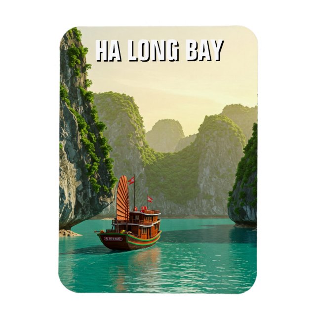 Íman Ha Long Bay Viagem do Vietnam (Vertical)