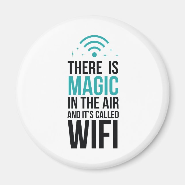 Íman Há Magia No Ar Chamada Wi-Fi (Frente)