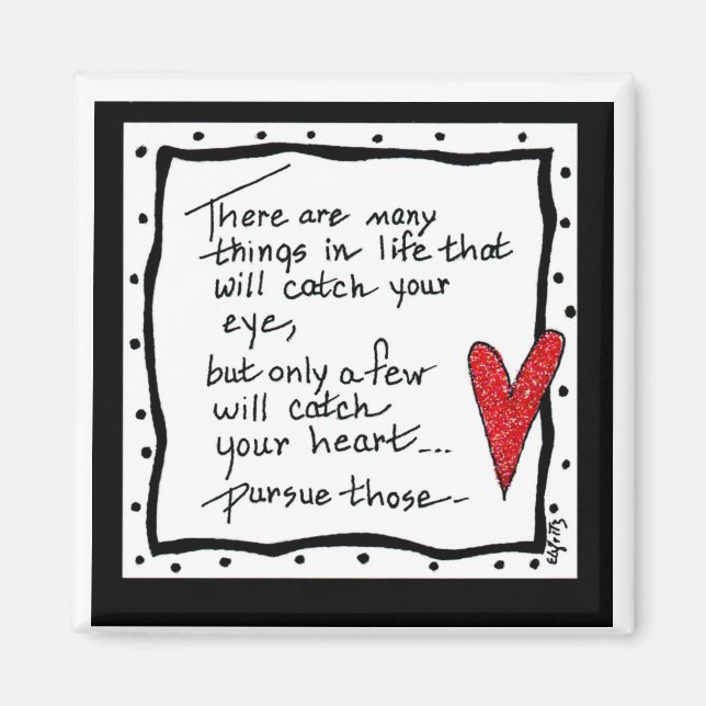 Íman Há muitas coisas para pegar seu texto visual dizen (Frente)